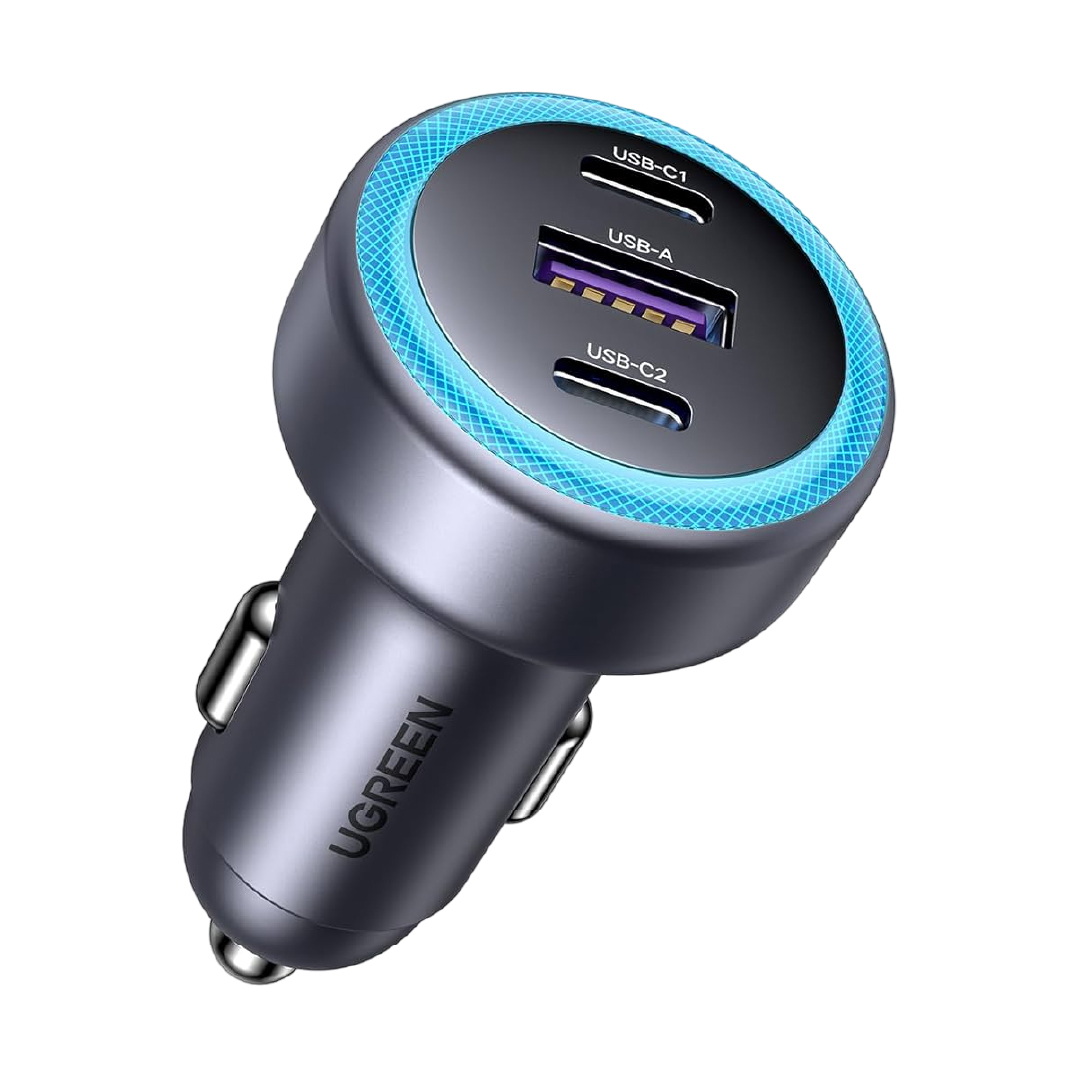 Ugreen Three Port Car Fast Charger